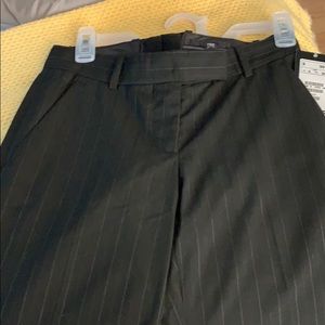 Black pinstripe pants